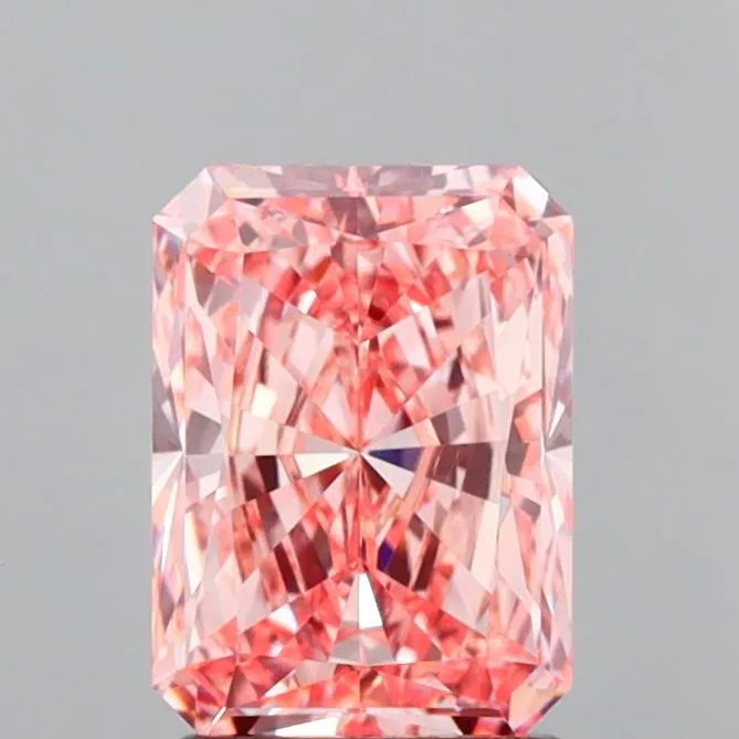 2.01ct Radiant Lab Grown Diamond (Colour Fancy Vivid Pink, Clarity VVS2, IGI Certified)