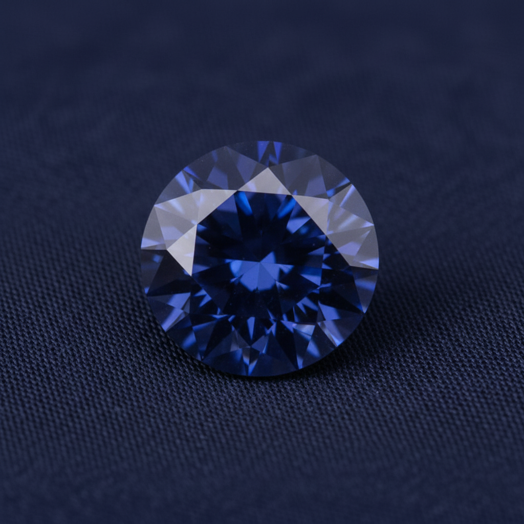 Blue gemstone on a dark textured background focal point jewellery
