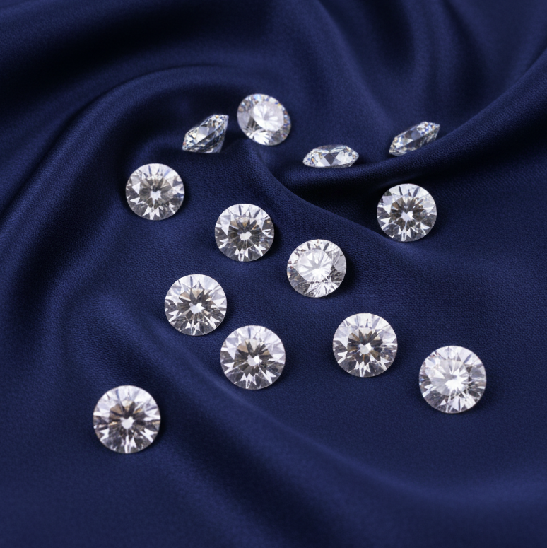 Lab Grown micro-accent melee diamonds in dirt focal point jewellery products