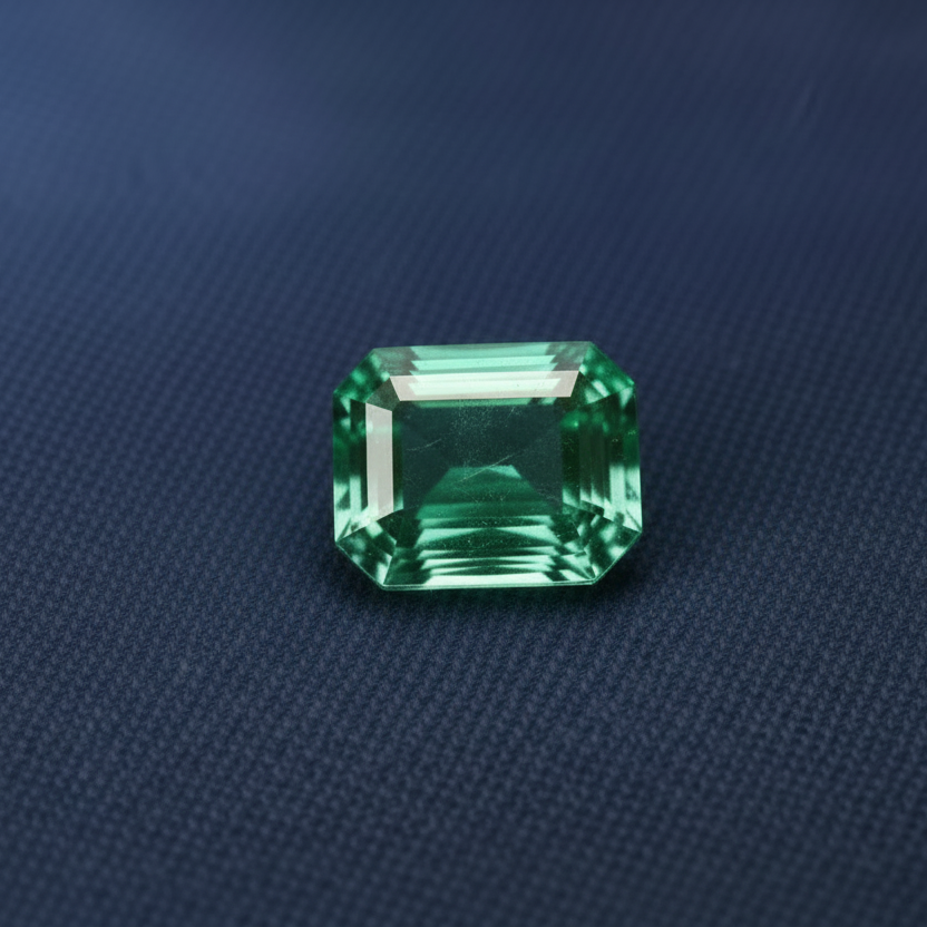 emerald cut emerald calibrated emeralds melee focal point jewellery